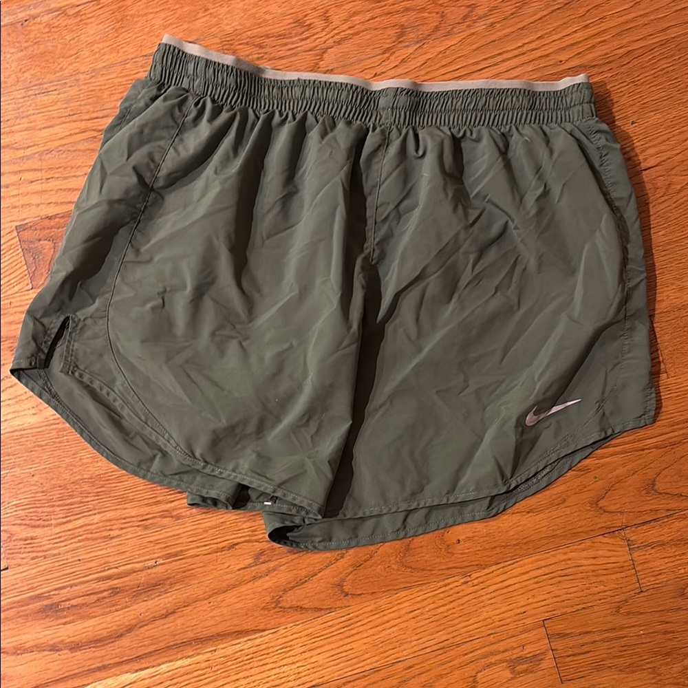 Nike Olive Green Athletic Shorts